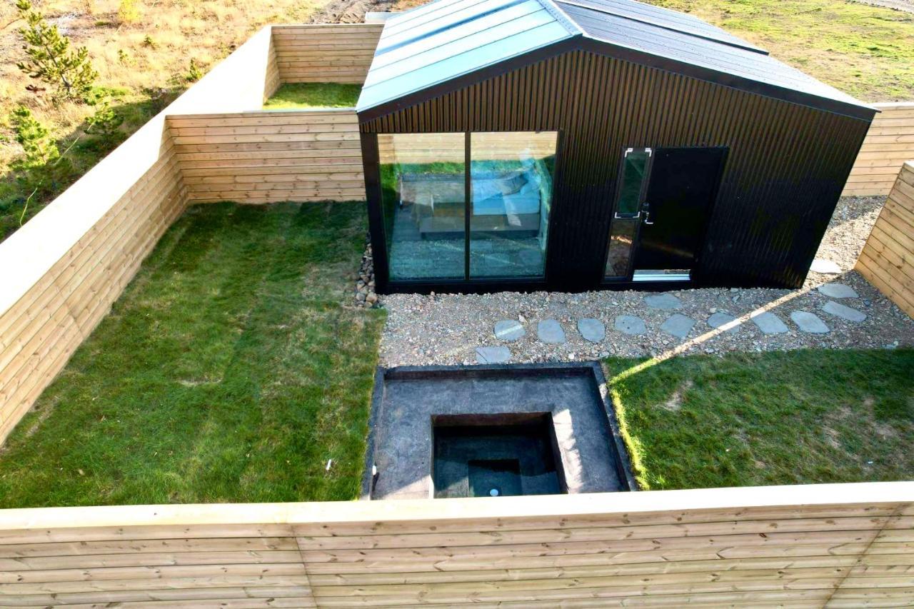 Glass Roof Lodge With Private Hot Tub Reykholt  Exterior foto