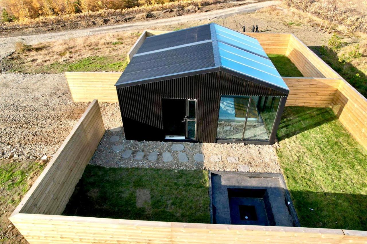 Glass Roof Lodge With Private Hot Tub Reykholt  Exterior foto