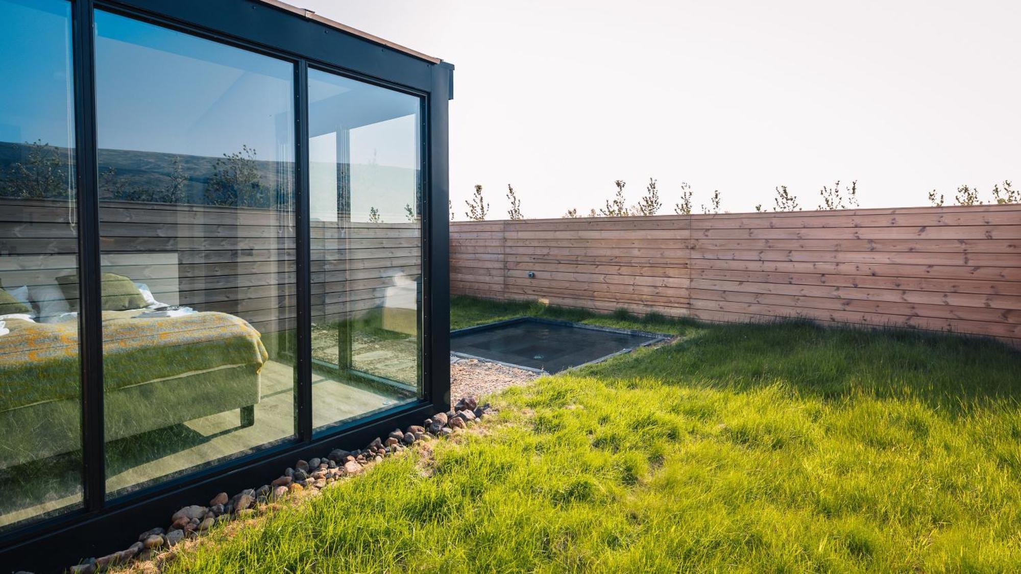 Glass Roof Lodge With Private Hot Tub Reykholt  Exterior foto