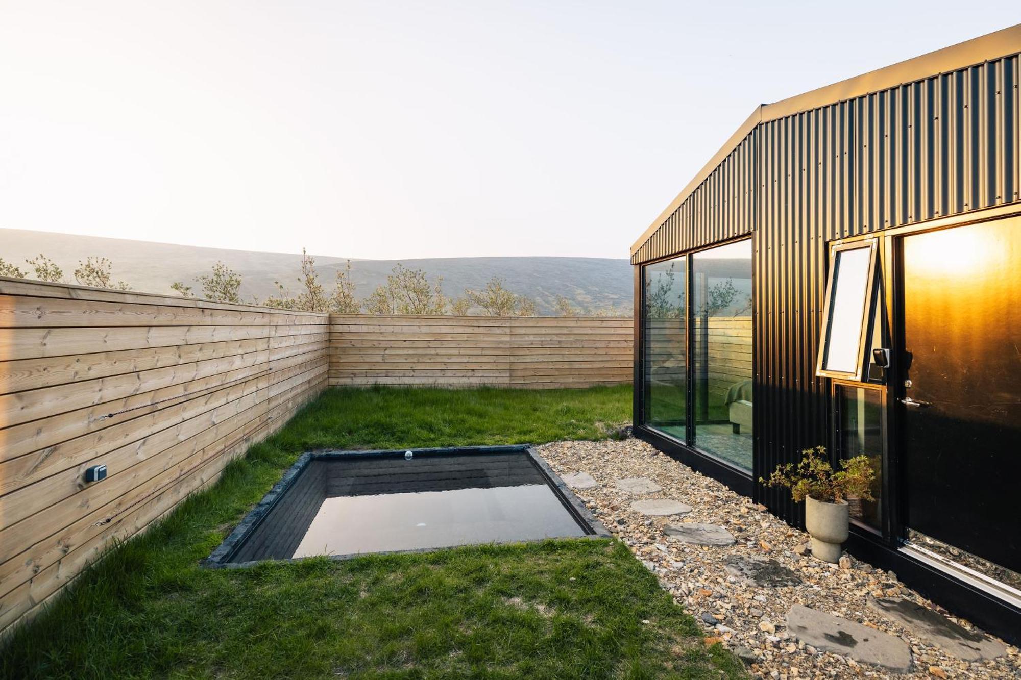 Glass Roof Lodge With Private Hot Tub Reykholt  Exterior foto